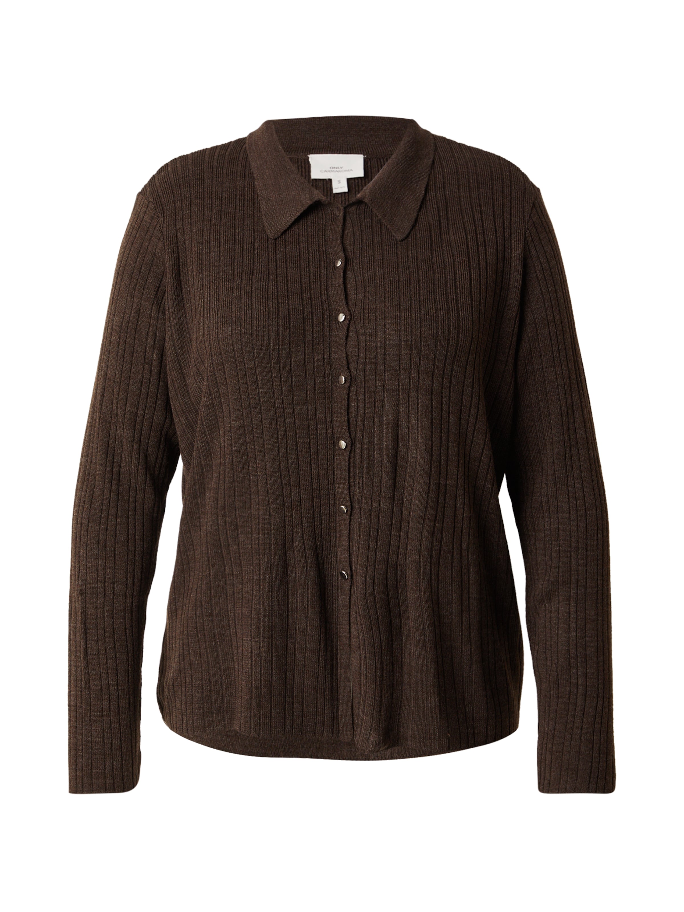 ONLY Carmakoma Kofta 'CARThea' i brun: framsida