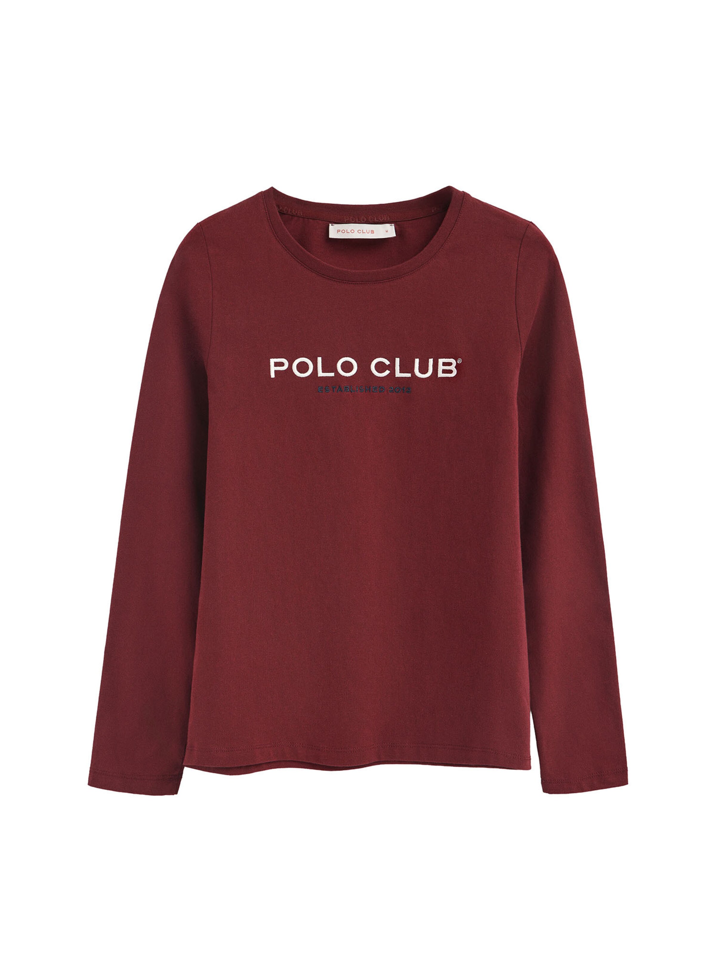 Polo Club Shirt in Burgundy / Black / White, Item view