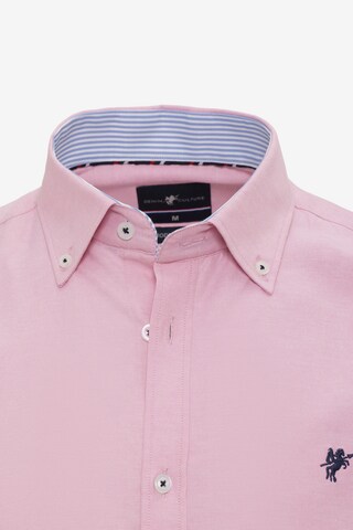 DENIM CULTURE Regularny krój Koszula 'Erling' w kolorze różowy