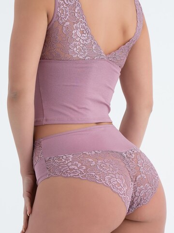 Evoni Bustier Wäsche-Sets 'mit Spitze' in Pink