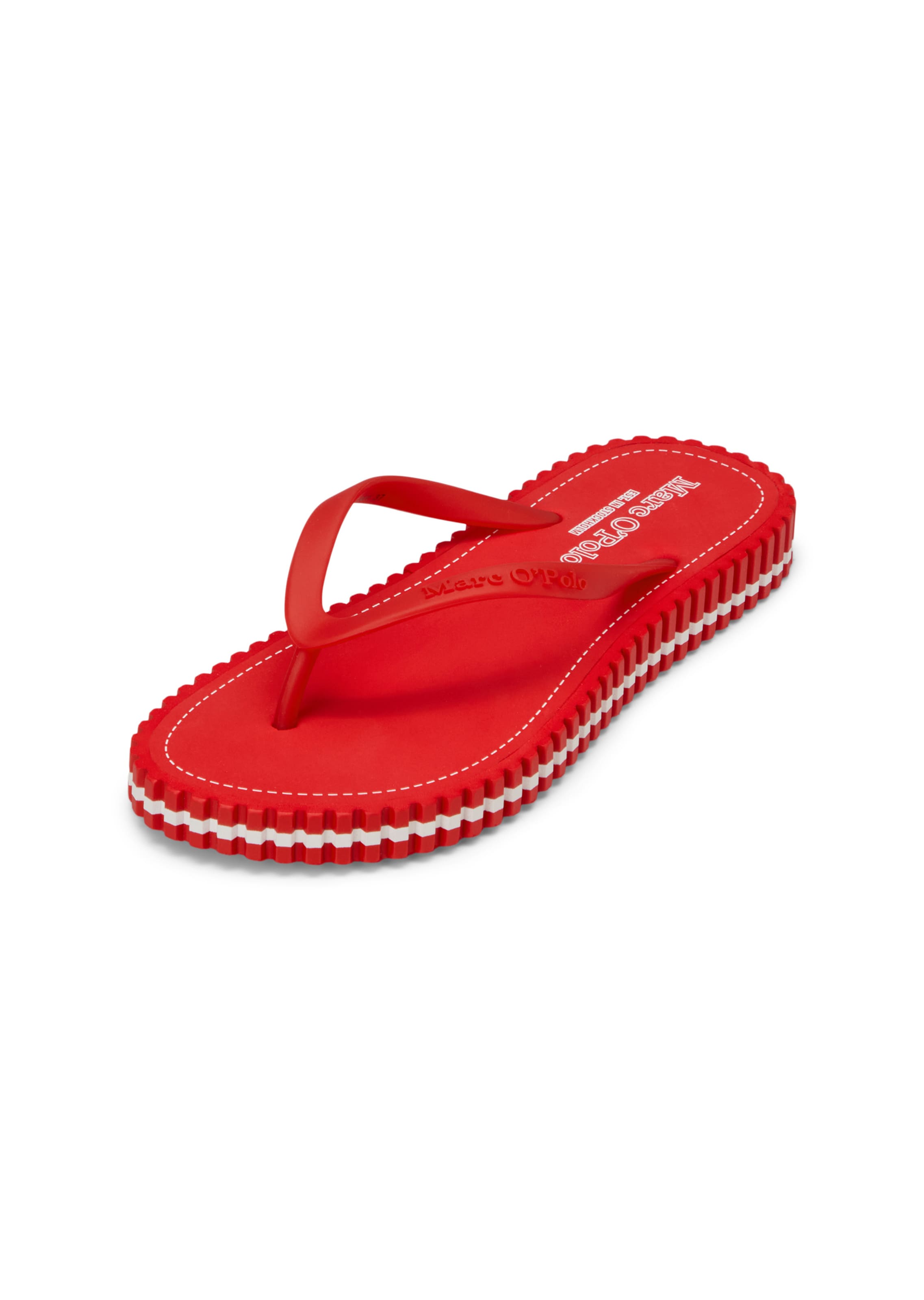 Marc O'Polo Teenslipper in de kleur Rood, Productweergave