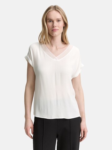 TOM TAILOR Blouse in Wit: voorkant