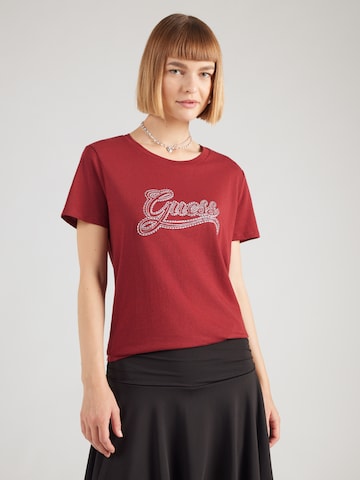 GUESS - Camisa em vermelho: frente