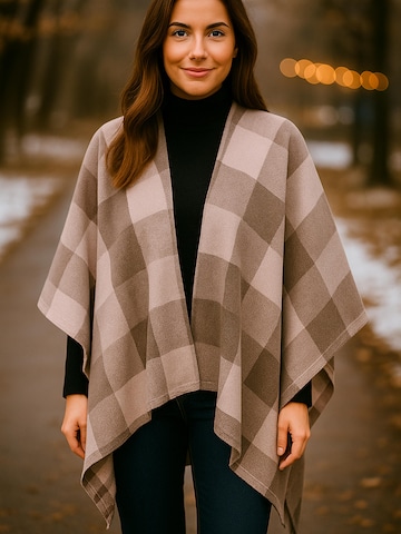 COLLEZIONE ALESSANDRO Cape 'Karo'‌‌‌‌‌‌‌‌‌ in Rot