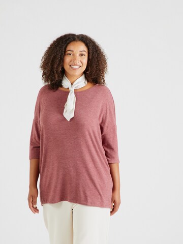 ONLY Carmakoma Shirts 'CARLAMOUR' i rød: forside