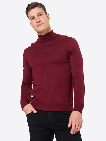 Casual Friday Regular fit Sweater 'Konrad' in Red: front