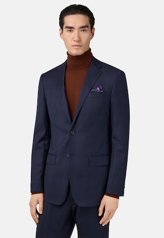 Coupe slim Costume 'Prince of Wales' Boggi Milano en bleu : devant