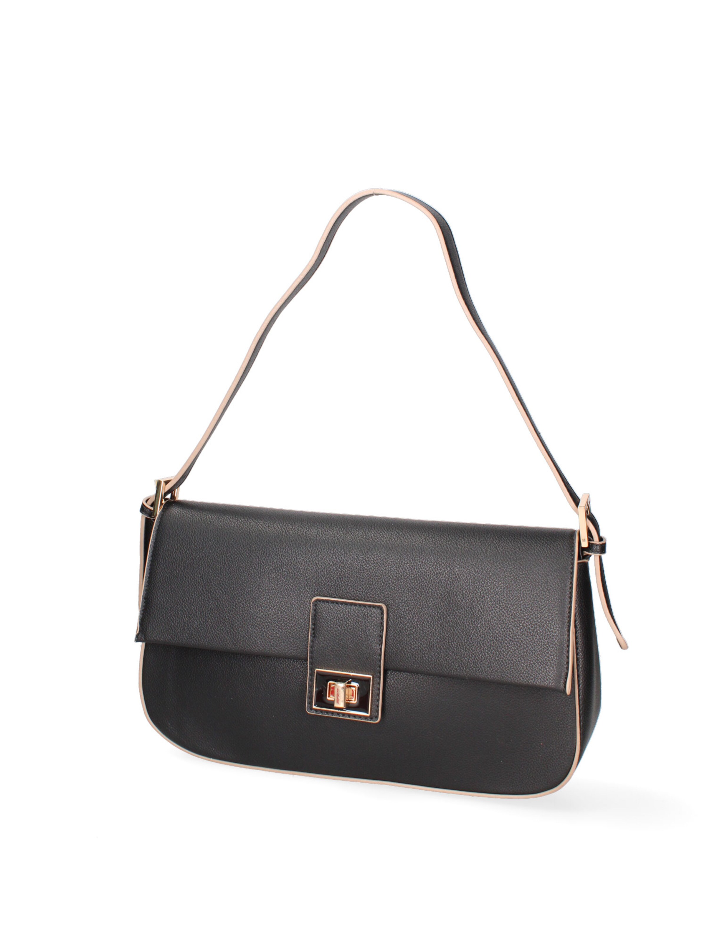 Borsa a spalla 'Borsa a Spalla Donna Calliope Ecopelle - Chiusura Girello' di Diana&Co. in nero