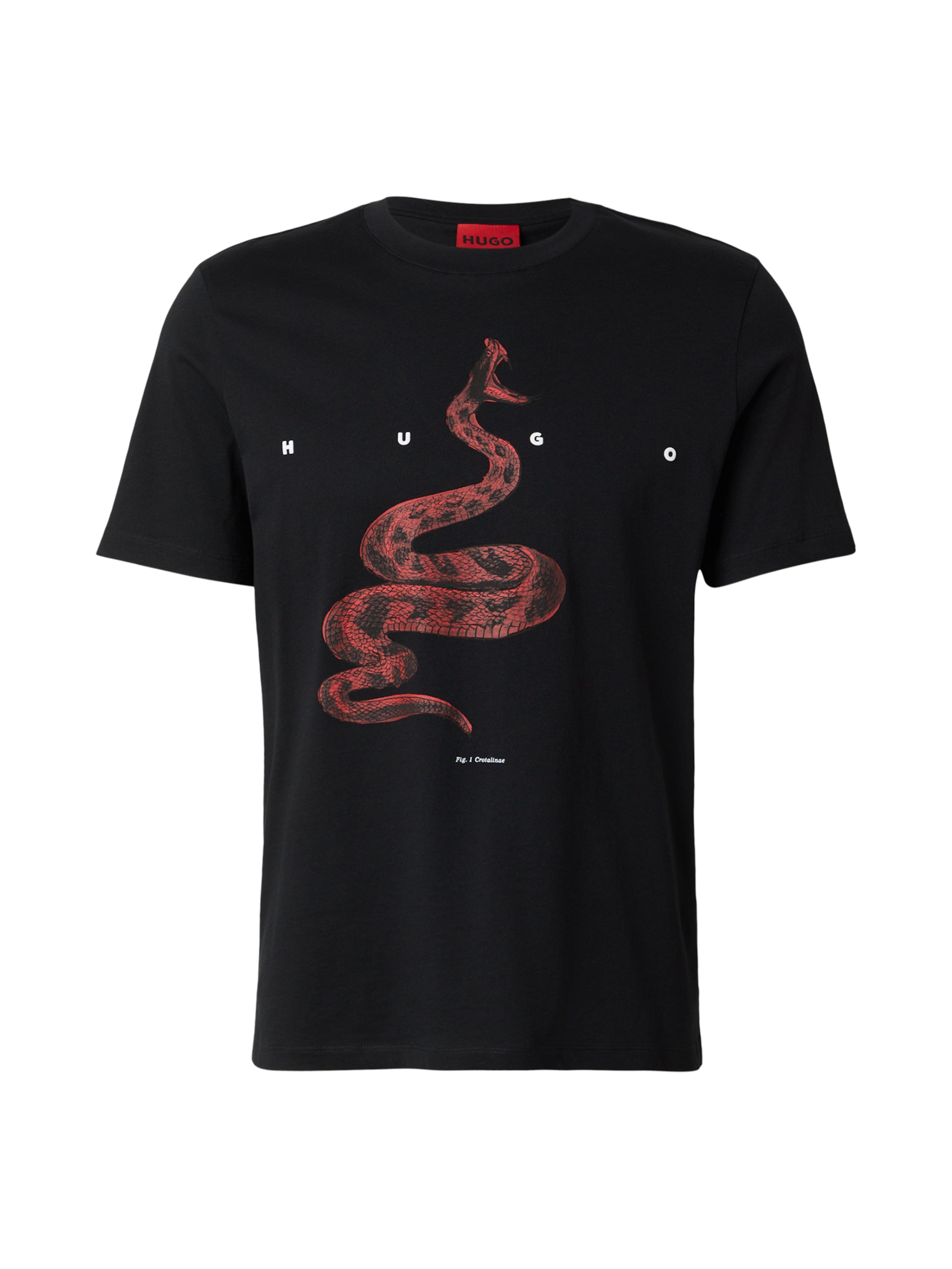 T-Shirt 'Discorb' HUGO en noir : devant