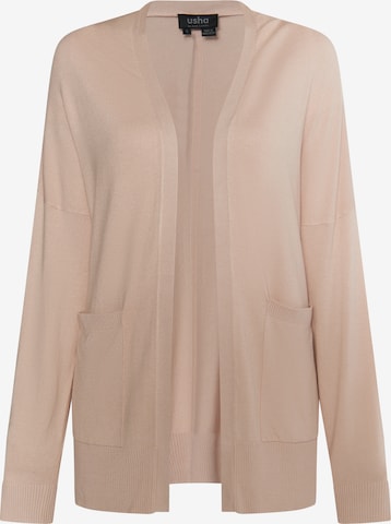 Cardigan 'Nowles' usha BLACK LABEL en rose : devant