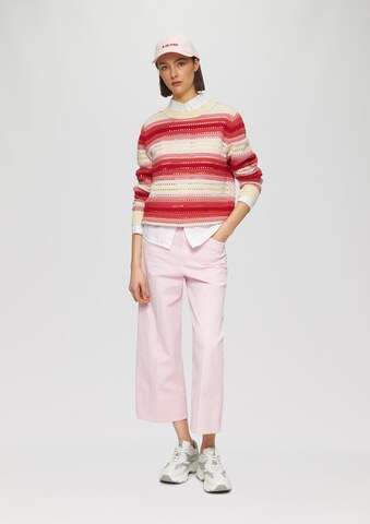 s.Oliver Pullover 'Ajour' in Orange