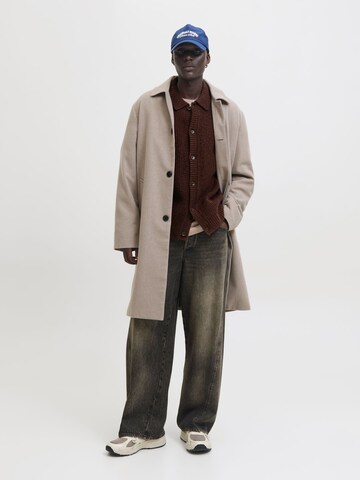 JACK & JONES Knit cardigan in Brown