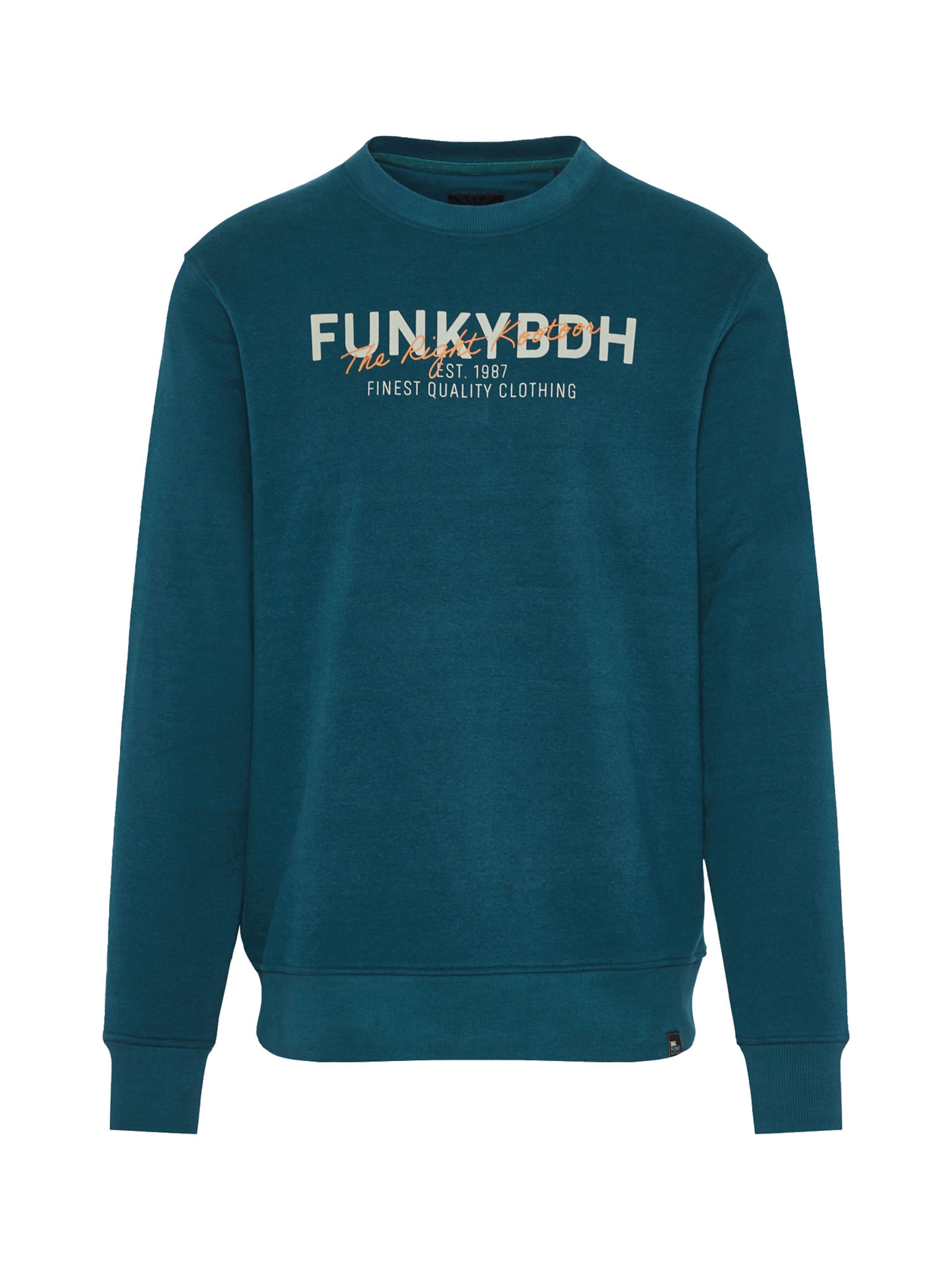 Funky Buddha Sweatshirt in Blauw: voorkant