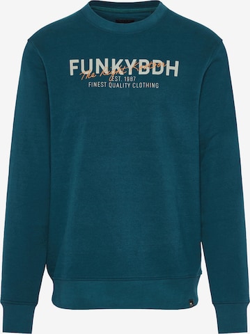 Funky Buddha Bluzka sportowa w kolorze niebieski: przód