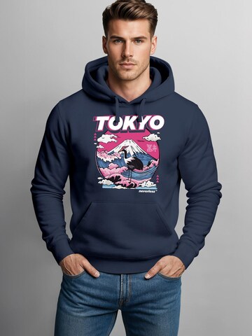 Neverless Sweatshirt 'Tokyo Fuji' in Blue