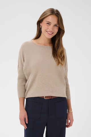 SAINT TROPEZ - Jersey en beige: frente