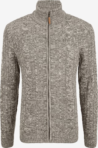 BLEND Knit Cardigan 'Zoltem' in Grey: front