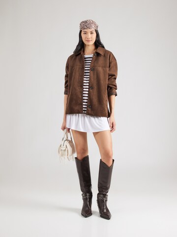 PIECES Shirt 'PCRIA' in Brown