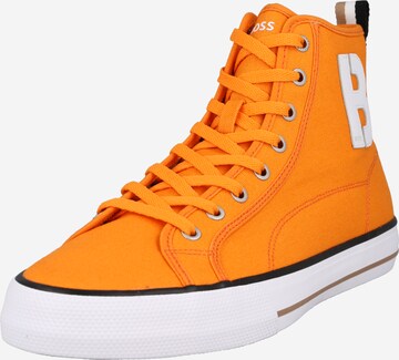 BOSS Black - Zapatillas deportivas altas 'Aiden' en naranja: frente