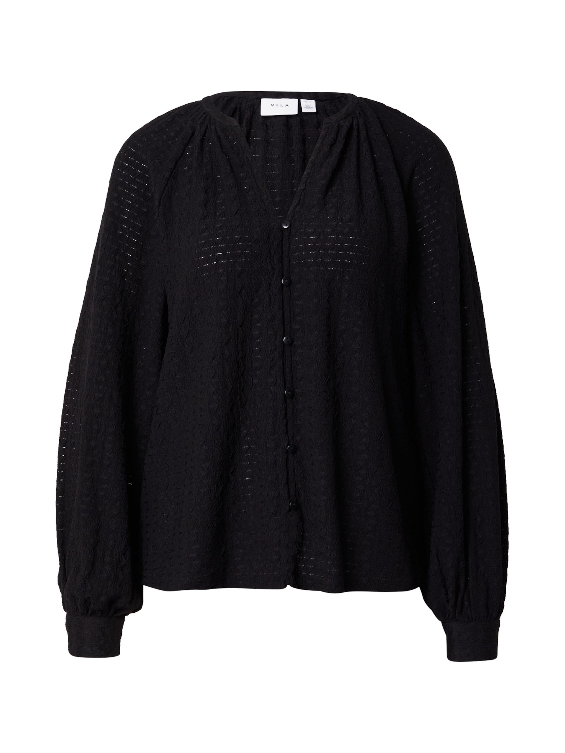 VILA Μπλούζα 'VIBABERA' σε μαύρο: μπροστά