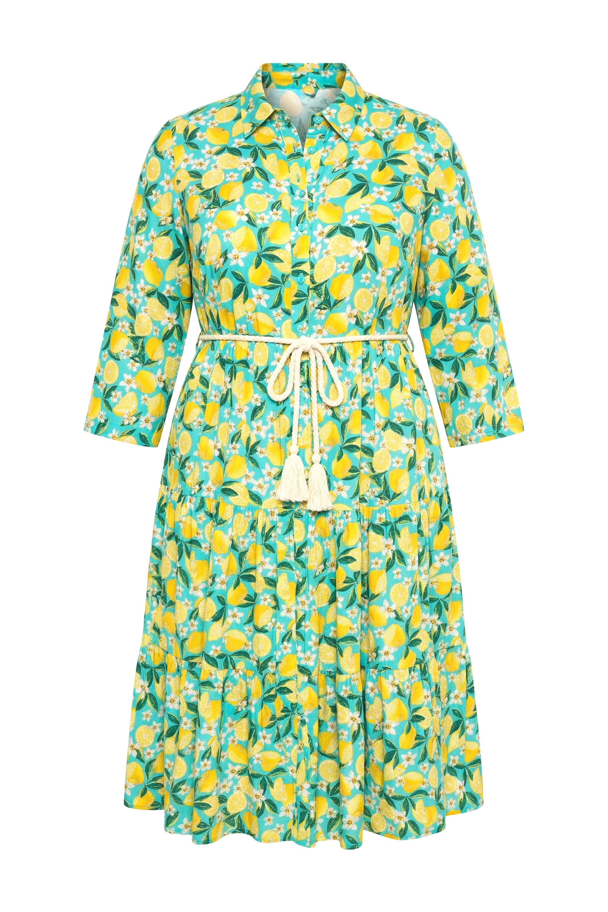 MIAMODA Shirt dress in 42 in Turquoise / Mixed colours, Item view