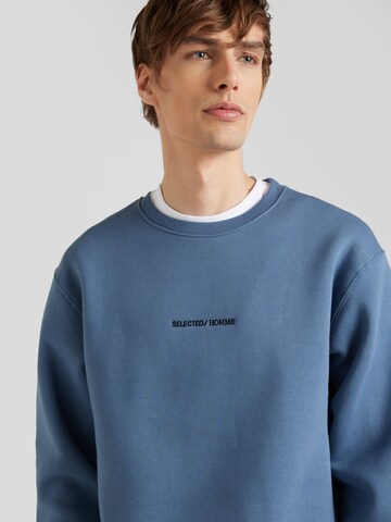 SELECTED HOMME Sweatshirt 'HANKIE' in Blau