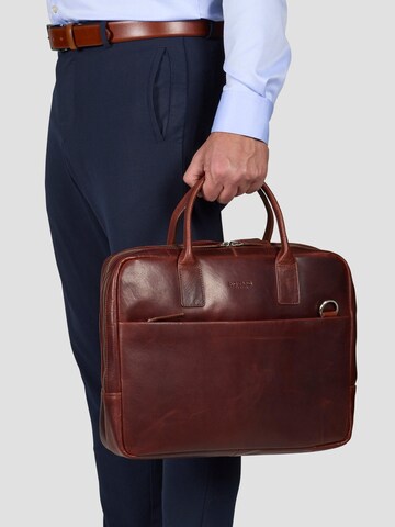 Howard London Laptoptasche 'Laptop Bag Stanley Brown'‌‌‌‌‌‌ in Braun: Vorderseite