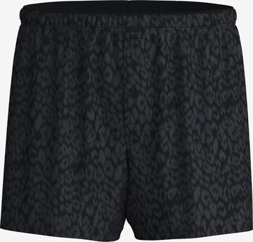 Boxers 'Woven Jacquard' CALIDA en noir : devant