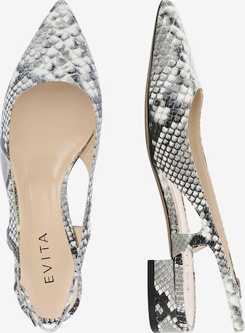 EVITA Slingback Pumps in Grey