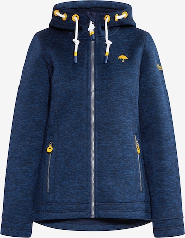 Schmuddelwedda Fleece jas in Blauw: voorkant