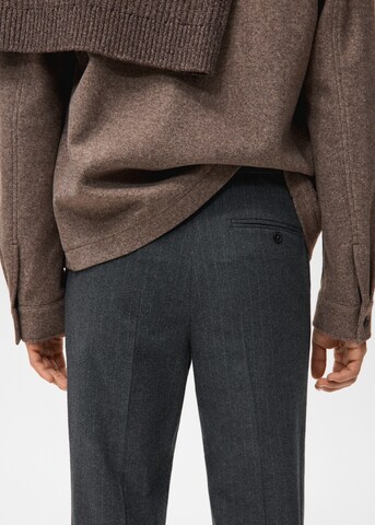 MANGO MAN Slim fit Pants 'Brest' in Grey
