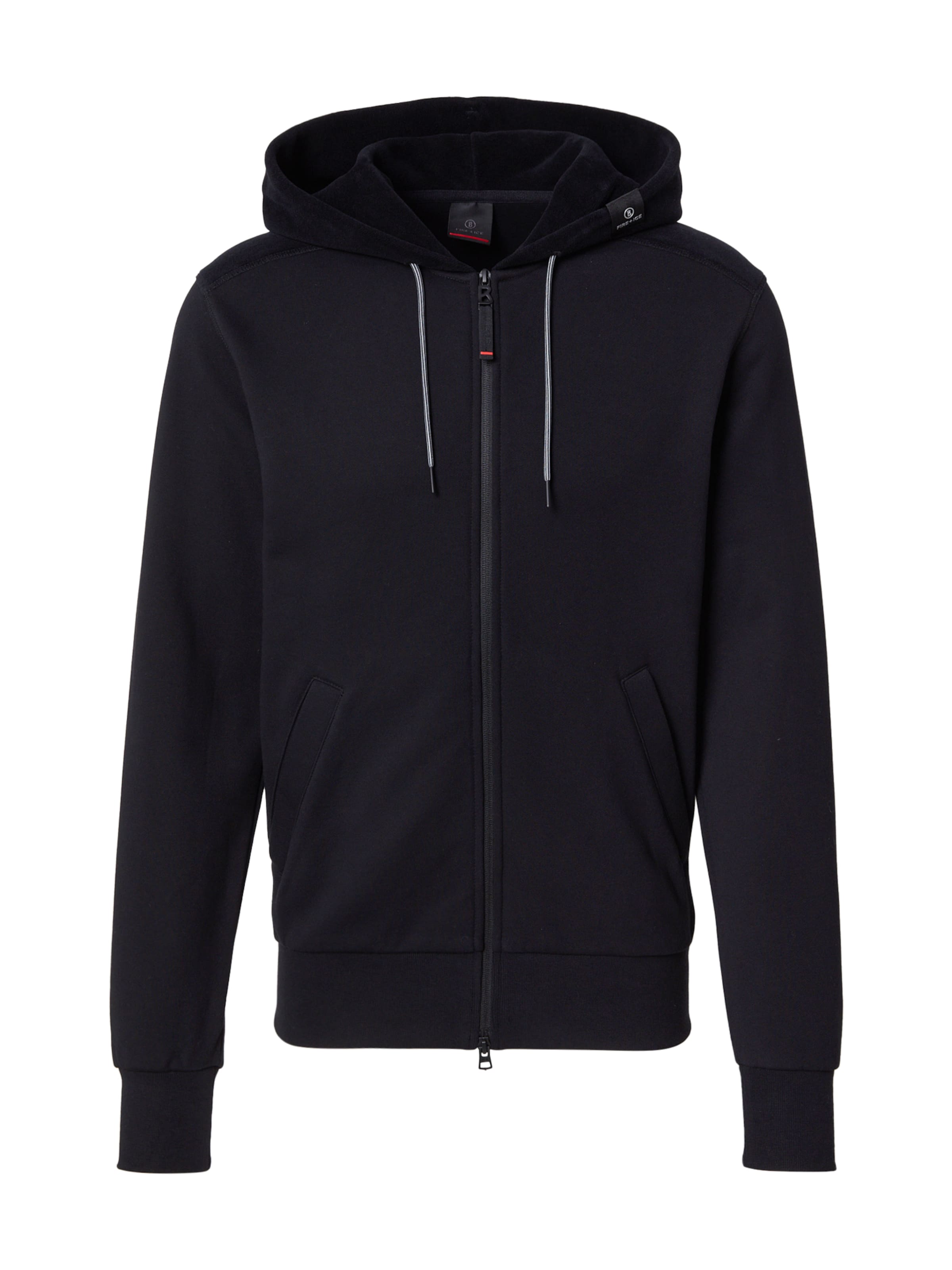 melns Bogner Fire + Ice Sportiska jaka 'KANO': no priekšpuses