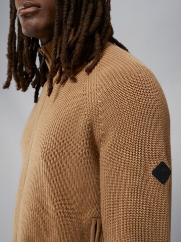 J.Lindeberg Knit Cardigan 'Kyler' in Brown