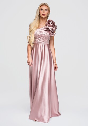 Ombre Abendkleid in Pink: Vorderseite