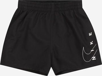Abbigliamento da mare sportivo di Nike Swim in nero: frontale