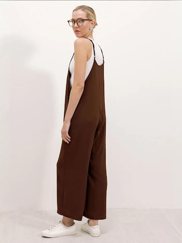 Wide leg Tuta jumpsuit di Bigdart in marrone