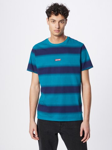 LEVI'S ® Shirt 'SS Relaxed Baby Tab Tee' in Blauw: voorkant