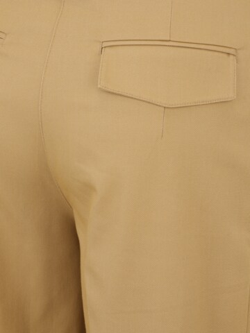 Wide Leg Pantalon à plis Banana Republic Petite en beige