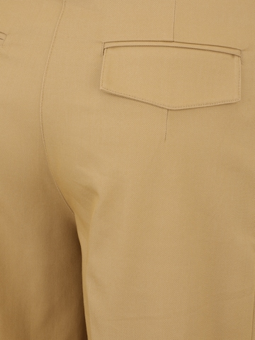Wide Leg Pantalon à plis Banana Republic Petite en beige
