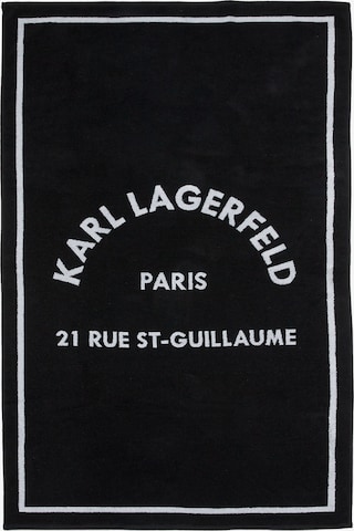 melns Karl Lagerfeld Pludmales dvielis: no priekšpuses