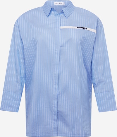 Public Desire Curve Shirt dress in Light blue / White, Item view