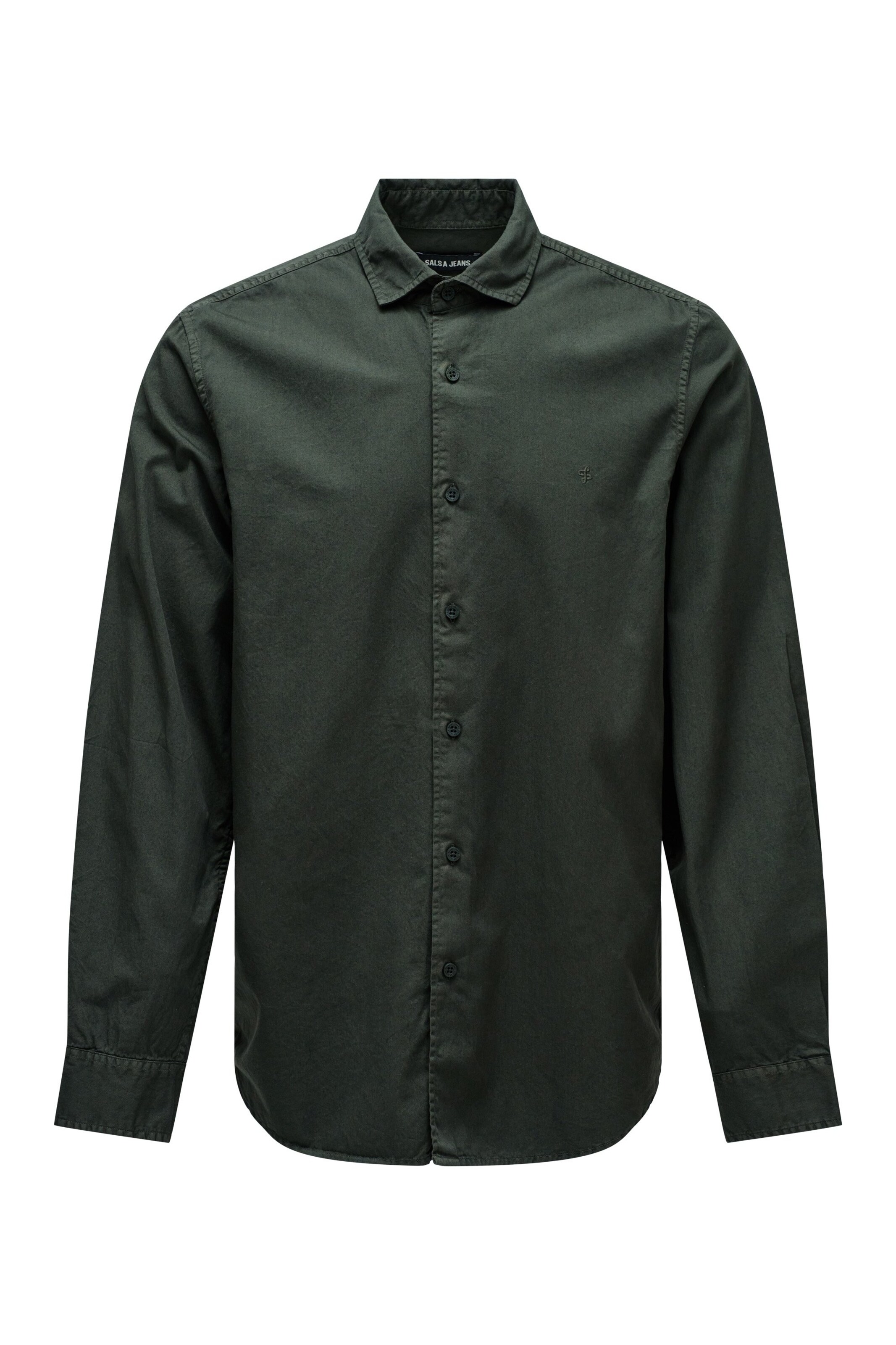 Coupe regular Chemise Salsa Jeans en vert : devant