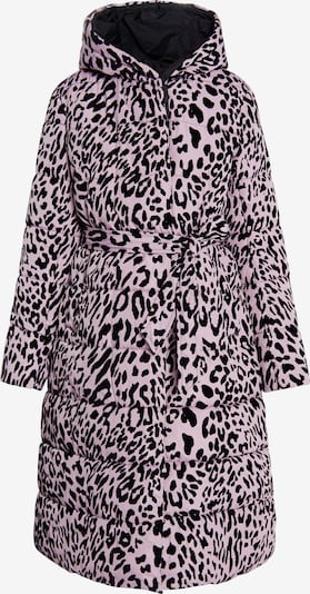 faina Wintermantel in mauve / schwarz, Produktansicht