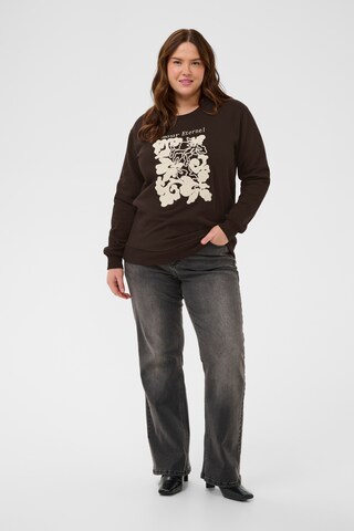 KAFFE CURVE Pullover 'KCroselda' in Braun