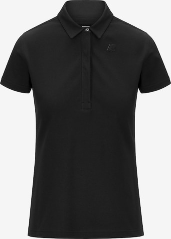 T-shirt 'K-WAY AMDEA PIQUE SLIM T-Shirt e Polo' K-Way en noir : devant