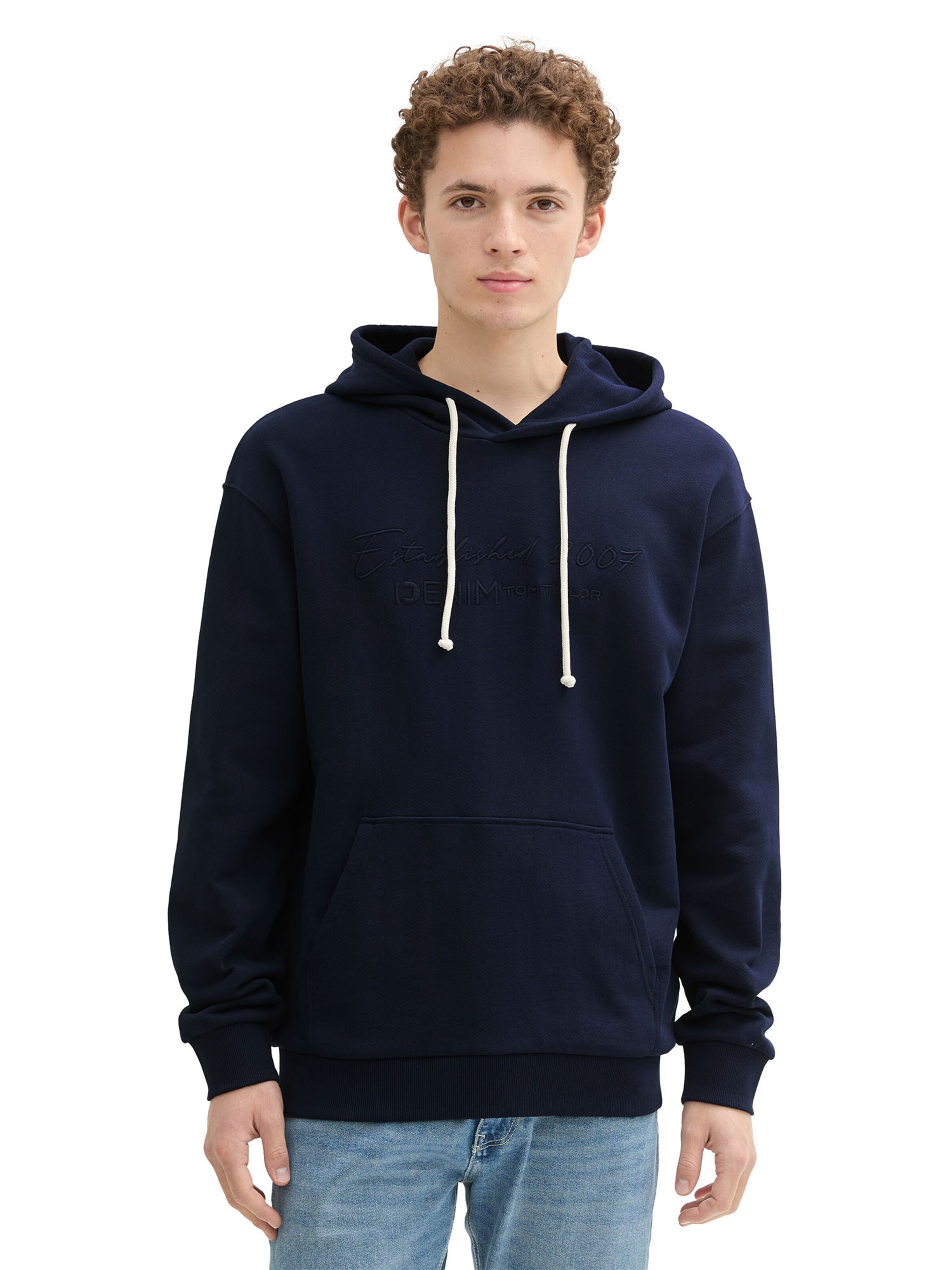 TOM TAILOR DENIM Sweatshirt in Blau: Vorderseite