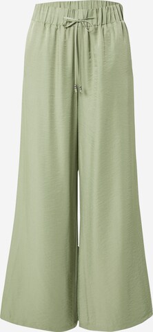 ESPRIT Wide leg Trousers in Green: front