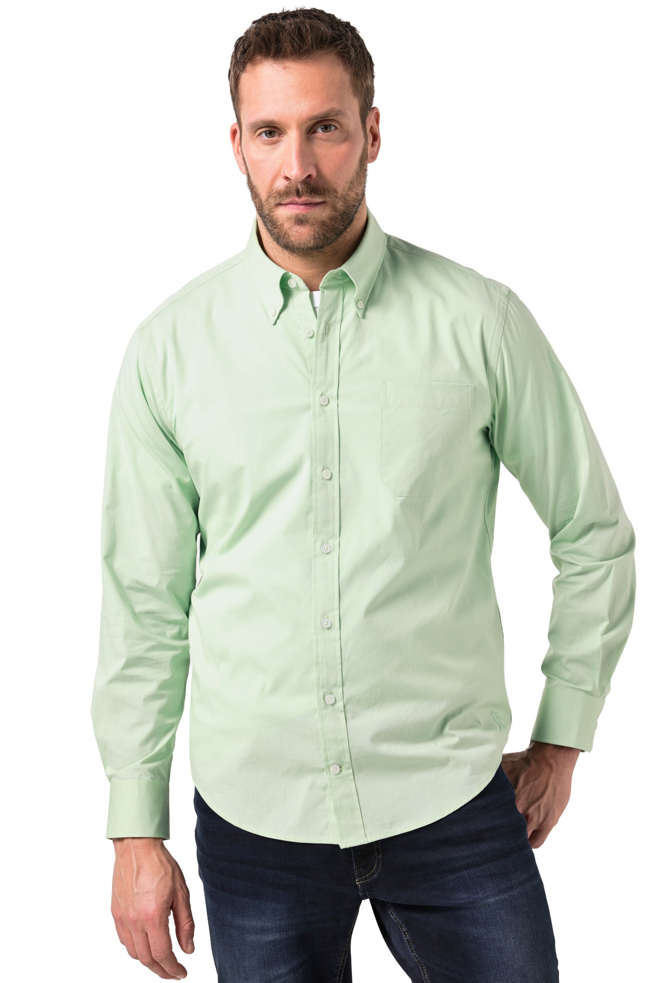 JP1880 Regular fit Button Up Shirt in Green: front