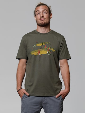 T-Shirt Watapparel en vert : devant