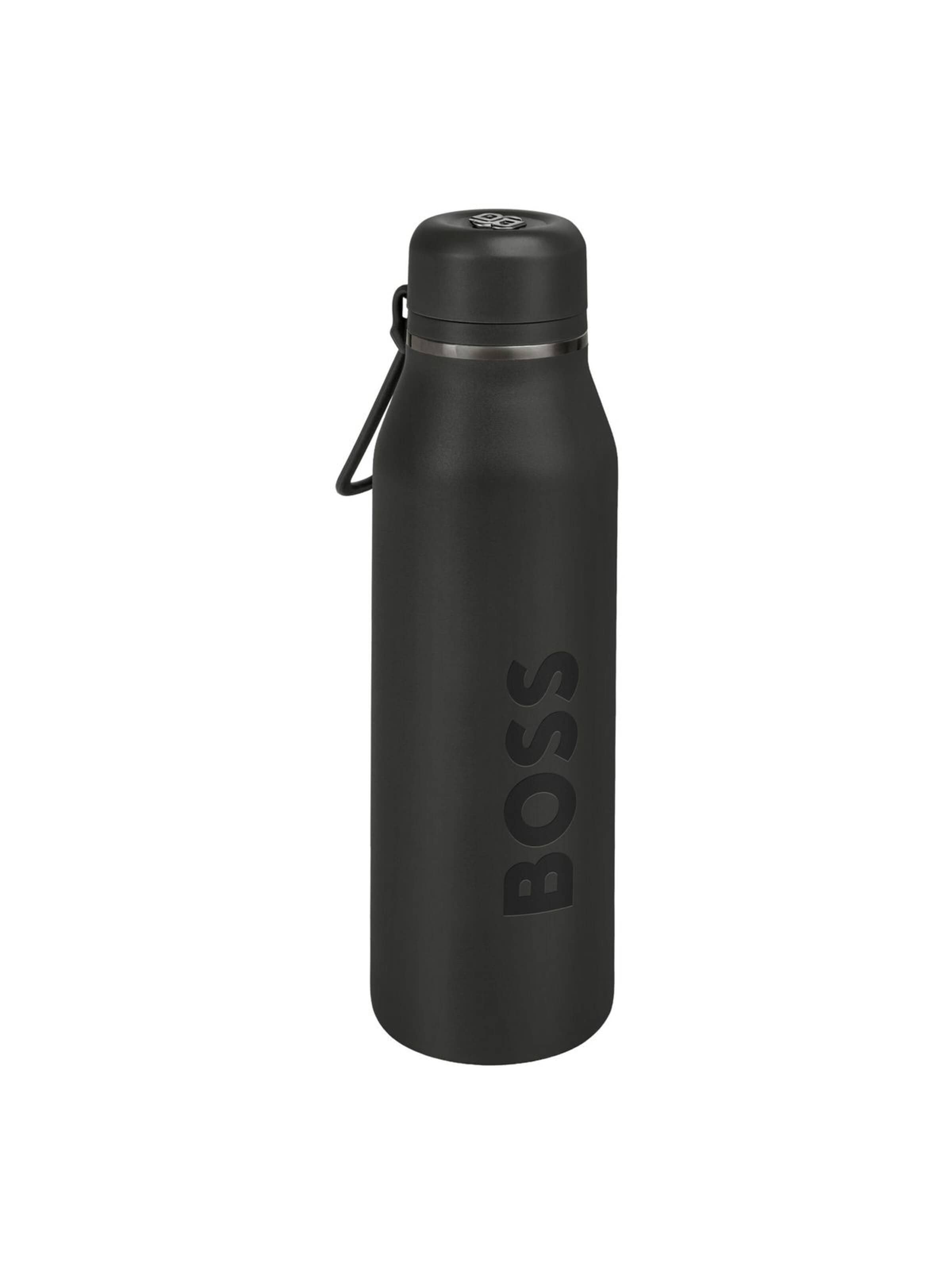 BOSS Láhev na vodu 'Isothermal flask Double B' – černá: přední strana
